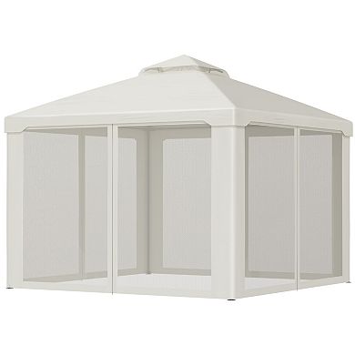 Outsunny 9.6ft x 9.6' Patio Gazebo, Outdoor Canopy Shelter
