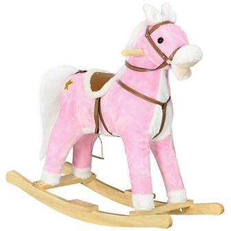 Rocking Horse Toddler Ride On Horse With Sound Saddle