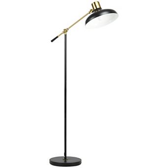 Homcom Floor Lamps For Living Room, Standing Lamp With Balance Arm