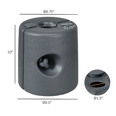 Outsunny Tent Weights Set Of 4 For Pop Up Canopy, 106lbs