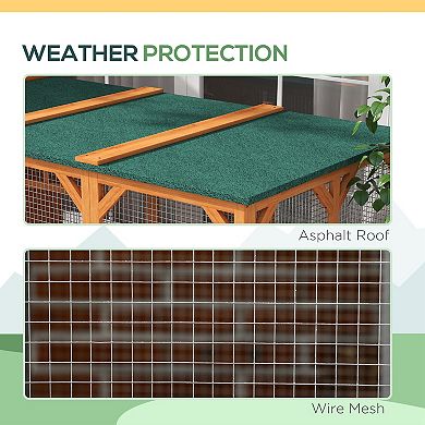 PawHut Catio Outdoor Cat Enclosure, Large Cat House for 3 Kitties
