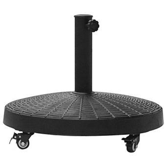 50 Lb Umbrella Base Heavy Duty Umbrella Stand For Deck Lawn Black