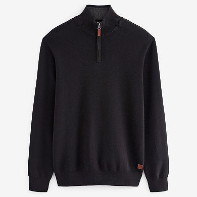 Men's NEXT Quarter Zip Knit Sweater