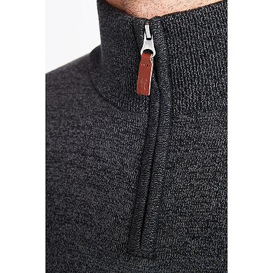 Men's NEXT Quarter Zip Crewneck Knit Shirt