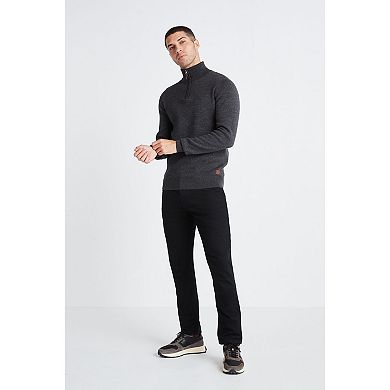 Men's NEXT Quarter Zip Crewneck Knit Shirt