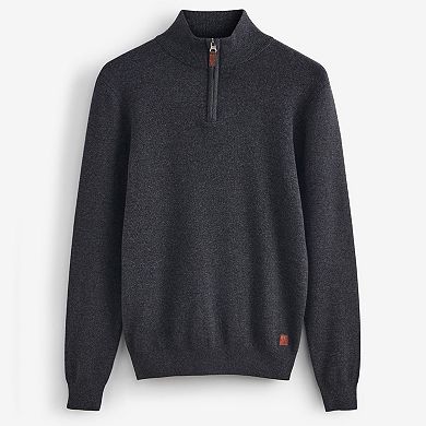 Men's NEXT Quarter Zip Crewneck Knit Shirt