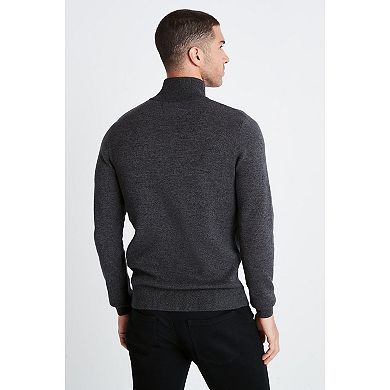 Men's NEXT Quarter Zip Crewneck Knit Shirt