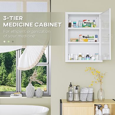 Medicine Cabinet With Lock, Storage Shelves, Locking Medical Cabinet