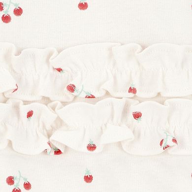 Baby Girl Carter's Tomato Print Snap-Up Cotton Romper