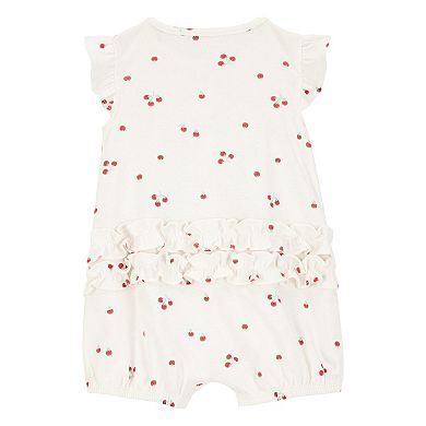 Baby Girl Carter's Tomato Print Snap-Up Cotton Romper