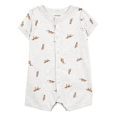 Baby Boy Carter's Dog Short-Sleeve Romper