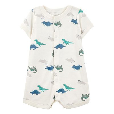 Baby Boy Carter's Dinosaur Short-Sleeve Romper