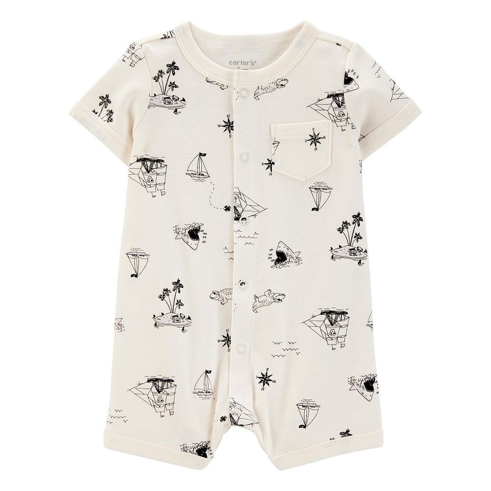Baby Boy Carter's Pirate Snap-Up Cotton Romper
