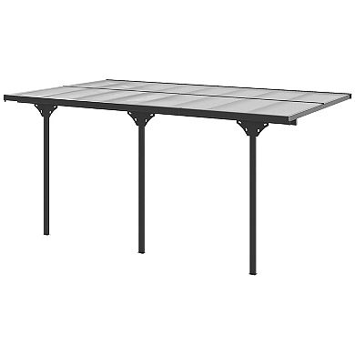16.5' X 10' Aluminum Outdoor Pergola Patio Gazebo Awning W/ Uv-fighting Panels