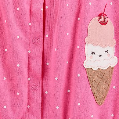 Baby Girl Carter's Ice Cream Cotton Romper