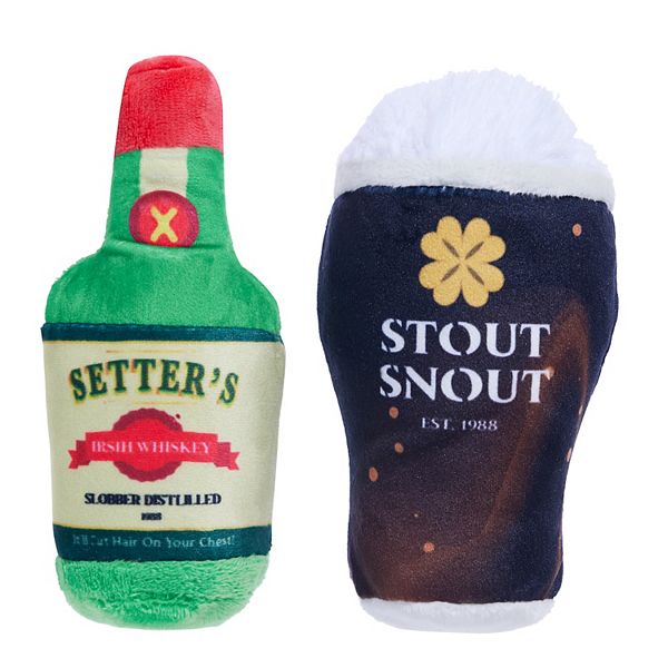 BARK Wee Nip & Sip St. Patrick's Day Dog Toy - Multi