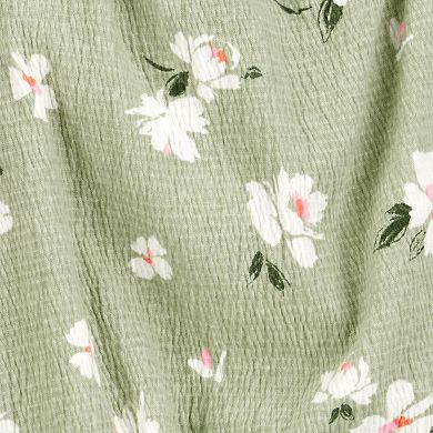 Baby Carter's 2-Piece Floral Short Sleeve Top and Pull-On Pants Set
