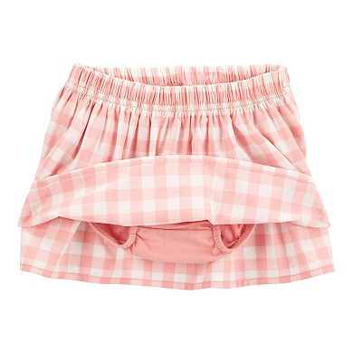 Baby Girl Carter's 2-Piece Gingham Skort Outfit Set