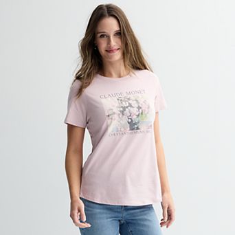 Women's Claude Monet Chrysanthemums 1882 Portrait Graphic Tee