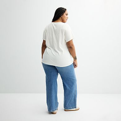 Plus Size Flower Mart Graphic Tee