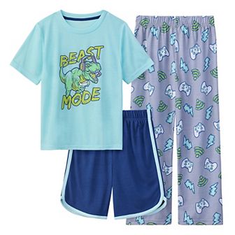 Boys 4-12 Cuddl Duds® Pajama Top and Pajama Bottoms 3 pc Set