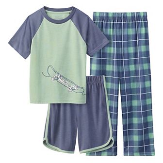 Boys 4-12 Cuddl Duds® Pajama Top and Pajama Bottoms 3 pc Set