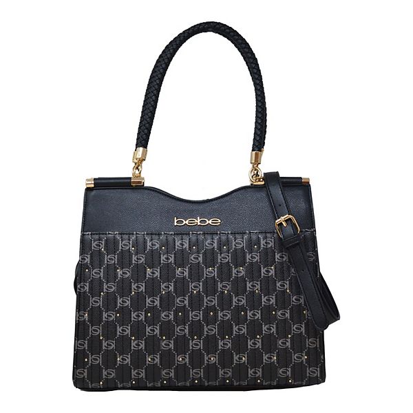 bebe Cinzia Satchel Bag - Black