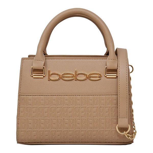 bebe Zuri Satchel Bag - Almond