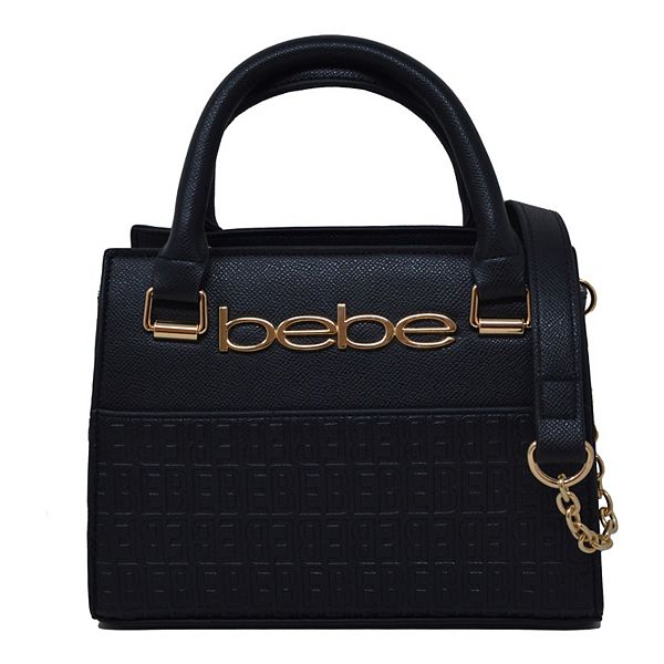 bebe Zuri Satchel Bag - Black