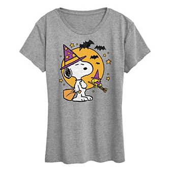 Women's Peanuts Snoopy & Woodstock Witchcraft Graphic Tee