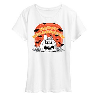 Women's Peanuts Snoopy Retro Halloween Graphic Tee