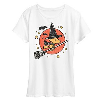 Women's Peanuts Woodstock Witch Graphic Tee