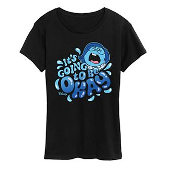 Disney / Pixar's Inside Out 2 Sadness Women's It's Going To Be OK Graphic Tee