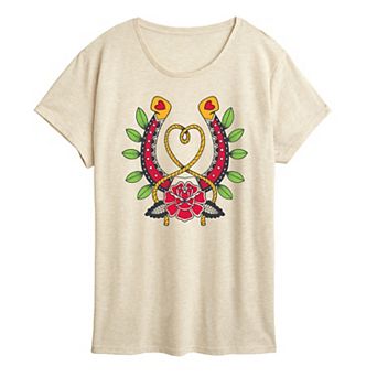 Women's Goth Western Horseshoe Graphic Tee