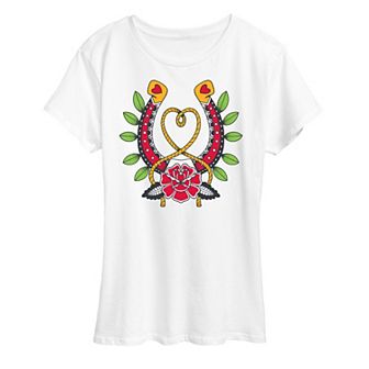 Women's Goth Western Horseshoe Graphic Tee