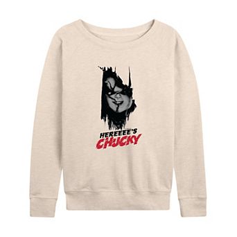 Women's Chucky Here's Chucky French Terry Long Sleeve Tee