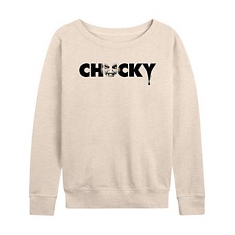 Women's Chucky Face Logo French Terry Long Sleeve Tee