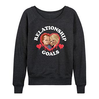 Women's Chucky Relationship Goals French Terry Long Sleeve Tee