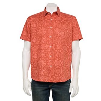 Men's Sonoma Goods For Life® Short Sleeve Perfect Length Linen Shirt