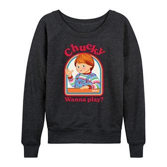 Women's Chucky Wanna Play French Terry Long Sleeve Tee