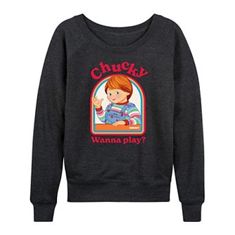 Women's Chucky Wanna Play French Terry Long Sleeve Tee