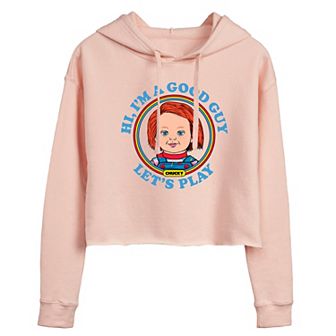 Juniors' Chucky Let's Play Cropped Hoodie