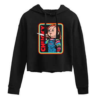 Juniors' Chucky Retro Cropped Hoodie