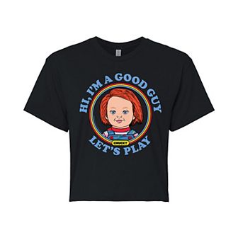 Juniors' Chucky Let's Play Cropped Tee
