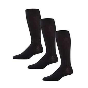 Men's Classic Ribbed Crew Socks 3-pack