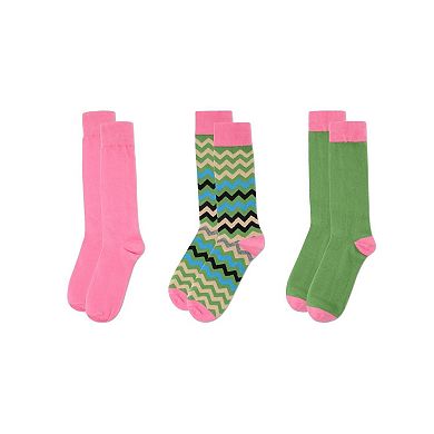 Colorvron Cotton Blend Crew Sock 3 Pack