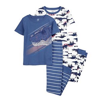 Boys 4-14 Carter's 4 pc Pajama Tee and Pajama Pants Set