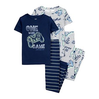 Boys 4-14 Carter's 4 pc Pajama Tee and Pajama Pants Set