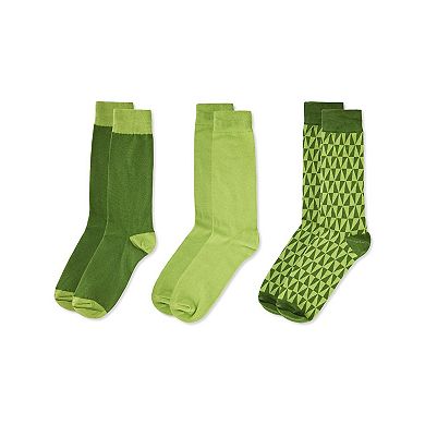Kaleidotones Cotton Blend Crew Sock 3 Pack