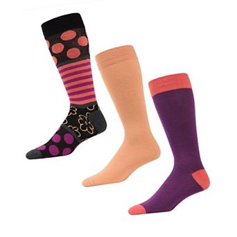 Flowertrast Cotton Blend Crew Sock 3 Pack